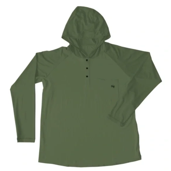 SKINNY WATER CULTURE - SWC - Hawksbill Hoodie  in Green (Rare Color) - Picture 7 of 16